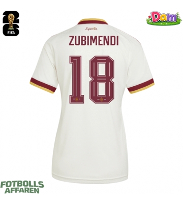 Spanien Martin Zubimendi #18 Bortatröja Kvinnor VM 2026 Kortärmad